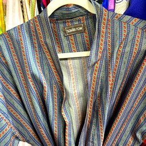 245 - Vintage Silky Savile Row Robe - fit for a KING (or QUEEN) - GORGEOUS! 🔥🔥